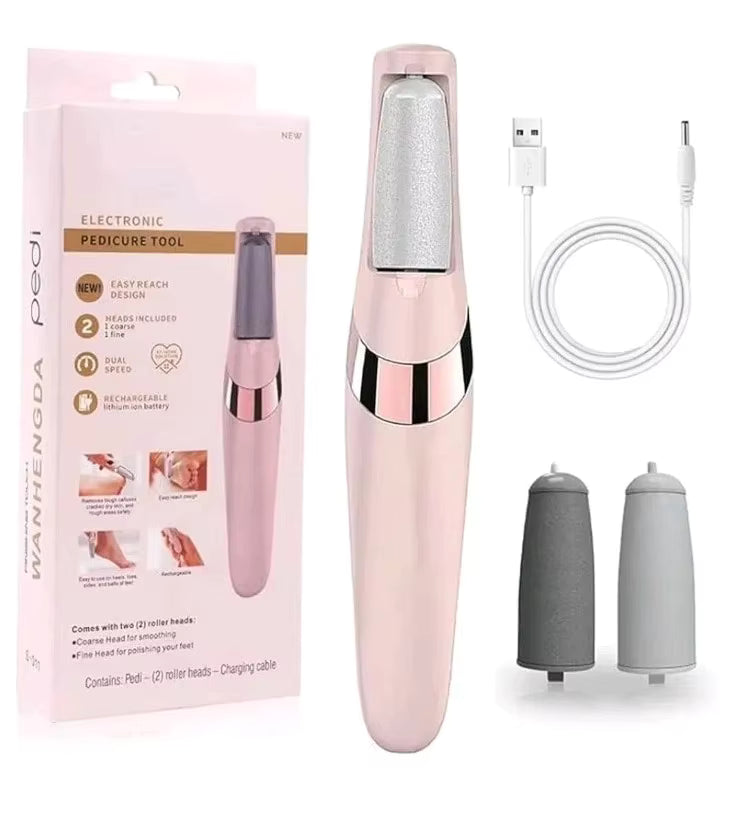 Kit de pédicure électrique pour éliminer les callosités et hydrater les pieds secs